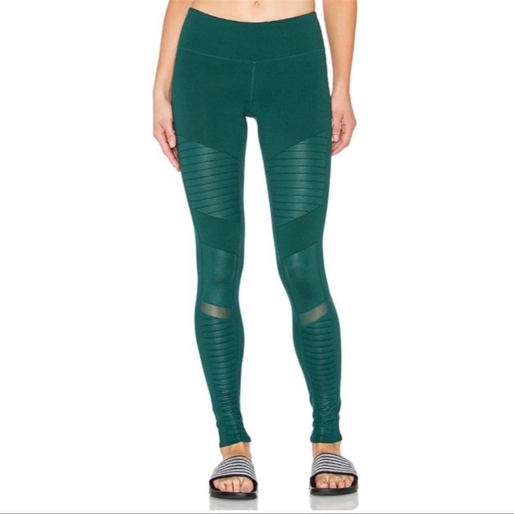 Alo Moto Legging Emerald Green